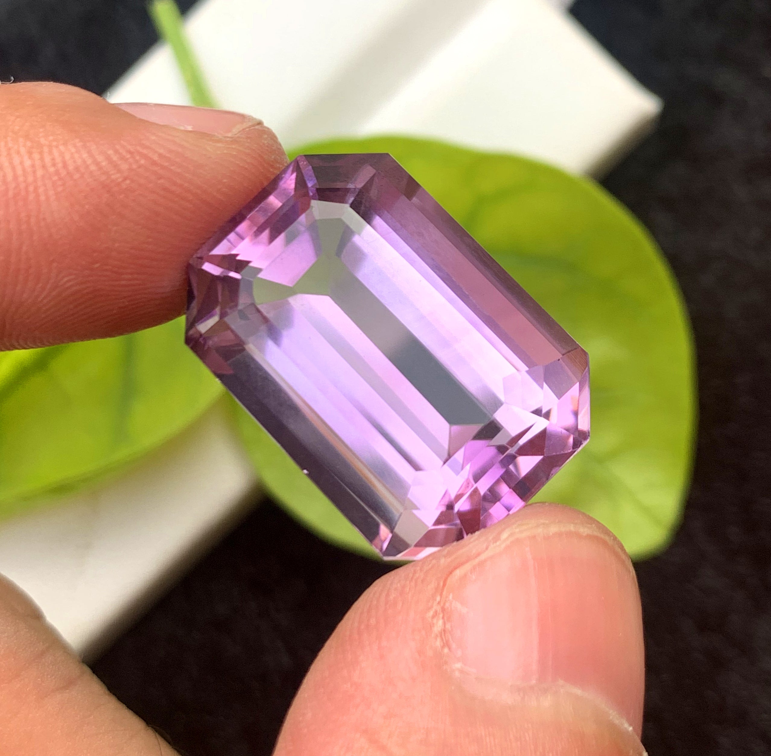 Emerald Cut Purple Amethyst Gemstone, Loose Gemstone, Amethyst Faceted Cut Stone for Jewelry Making, Gemstone Jewelry - 27.90 CT