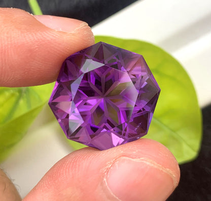 Fancy Cut Purple Amethyst Gemstone, Loose Gemstone, Amethyst Faceted Cut Stone for Jewelry Making, Gemstone Jewelry - 27.55 CT