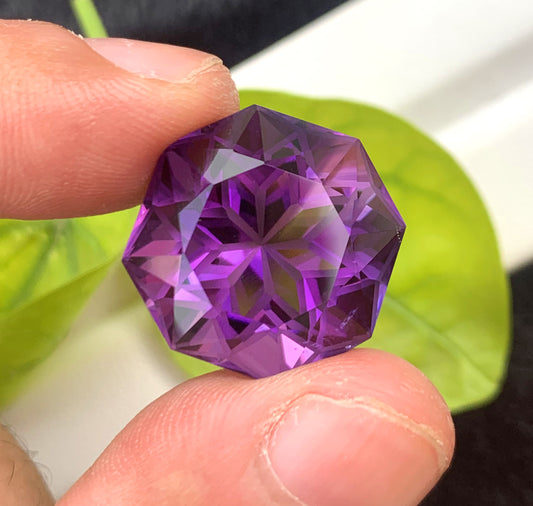 Fancy Cut Purple Amethyst Gemstone, Loose Gemstone, Amethyst Faceted Cut Stone for Jewelry Making, Gemstone Jewelry - 27.55 CT