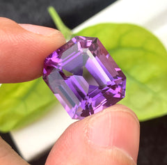 Octagon Cut Purple Amethyst Gemstone, Loose Gemstone, Amethyst Faceted Cut Stone for Jewelry Making, Gemstone Jewelry - 19.60 CT