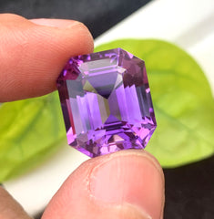 Octagon Cut Purple Amethyst Gemstone, Loose Gemstone, Amethyst Faceted Cut Stone for Jewelry Making, Gemstone Jewelry - 19.60 CT