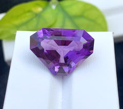 Trillion Cut Purple Amethyst Gemstone, Loose Gemstone, Amethyst Faceted Cut Stone for Jewelry Making, Gemstone Jewelry - 18.90 CT