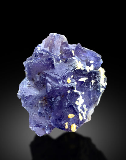 Natural Purple Phantom Fluorite with Calcite from Baluchistan Pakistan - 853 gram