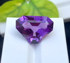 Trillion Cut Purple Amethyst Gemstone, Loose Gemstone, Amethyst Faceted Cut Stone for Jewelry Making, Gemstone Jewelry - 18.90 CT