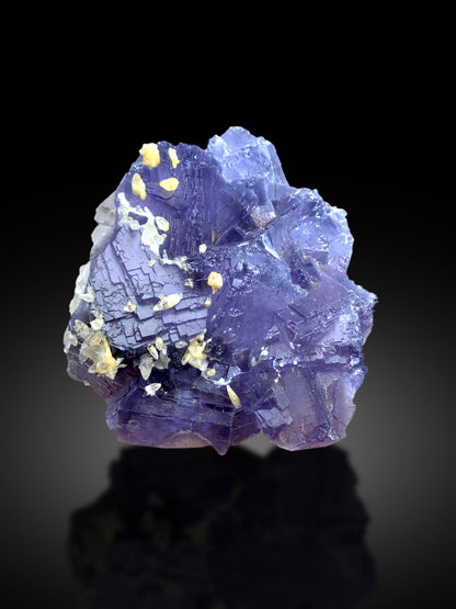 Natural Purple Phantom Fluorite with Calcite from Baluchistan Pakistan - 853 gram
