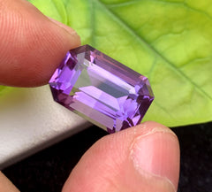 Emerald Cut Purple Amethyst Gemstone, Loose Gemstone, Amethyst Faceted Cut Stone for Jewelry Making, Gemstone Jewelry - 10.05 CT