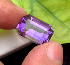 Emerald Cut Purple Amethyst Gemstone, Loose Gemstone, Amethyst Faceted Cut Stone for Jewelry Making, Gemstone Jewelry - 10.05 CT