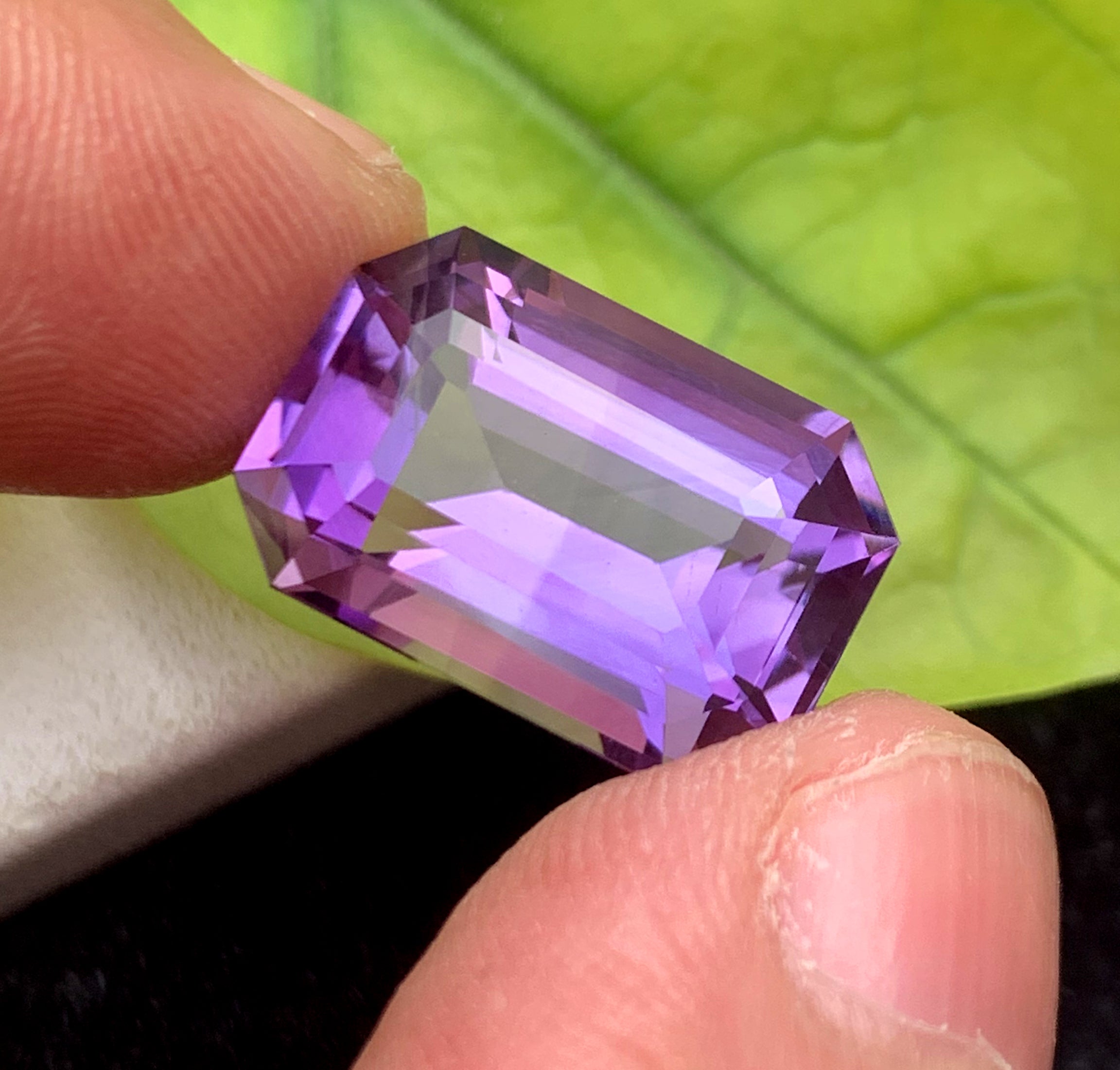 Emerald Cut Purple Amethyst Gemstone, Loose Gemstone, Amethyst Faceted Cut Stone for Jewelry Making, Gemstone Jewelry - 10.05 CT