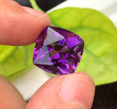 Fancy Cut Purple Color Amethyst Gemstone, Loose Gemstone - 14.95 CT