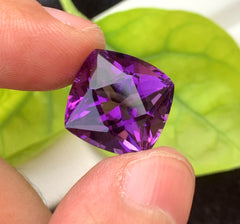 Fancy Cut Purple Color Amethyst Gemstone, Loose Gemstone - 14.95 CT