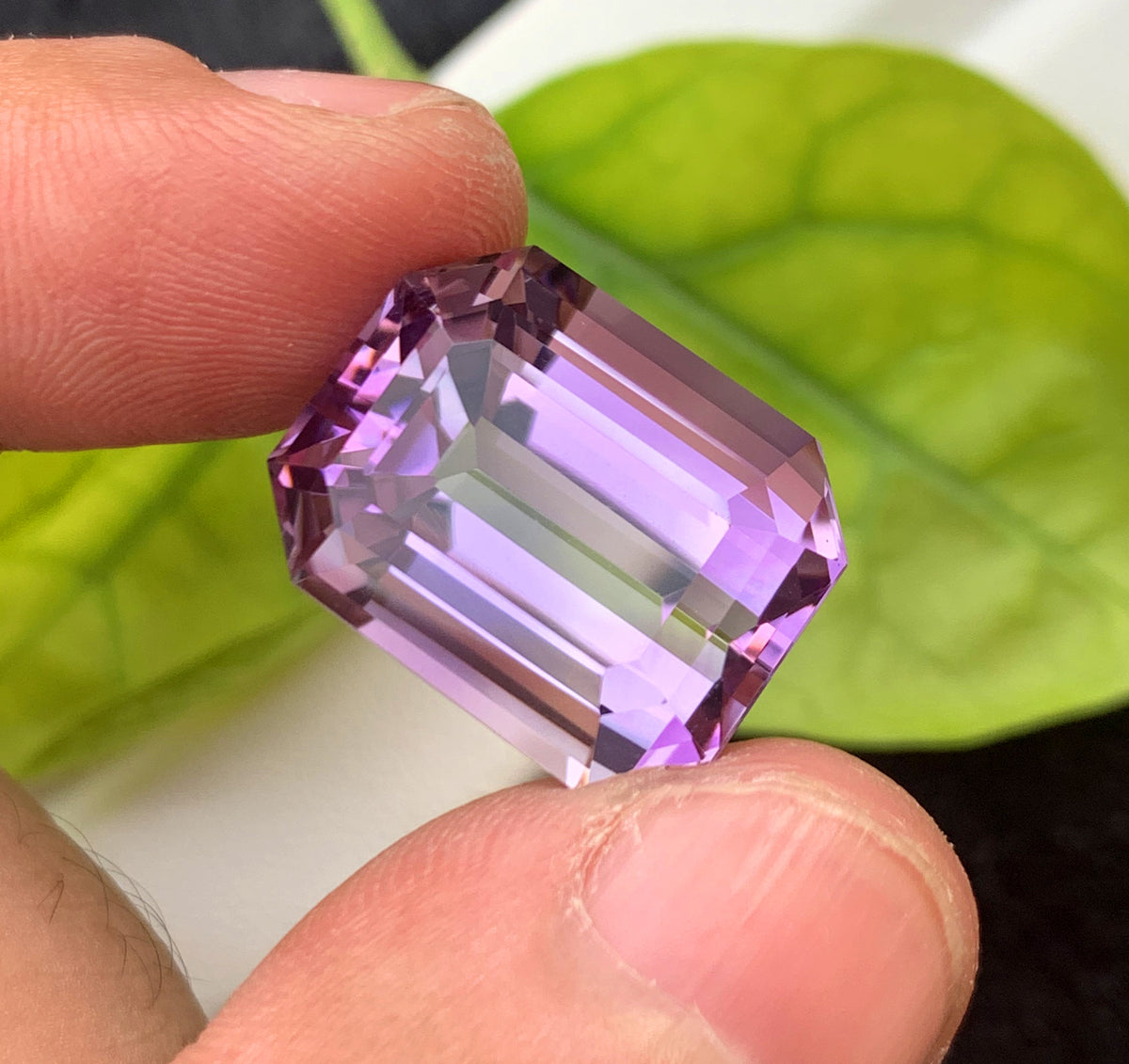 Octagon Cut Purple Amethyst Gemstone, Loose Gemstone - 21.45 CT