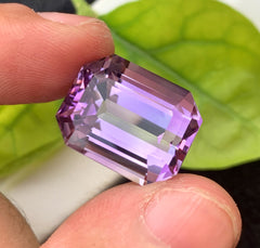 Octagon Cut Purple Amethyst Gemstone, Loose Gemstone - 21.45 CT