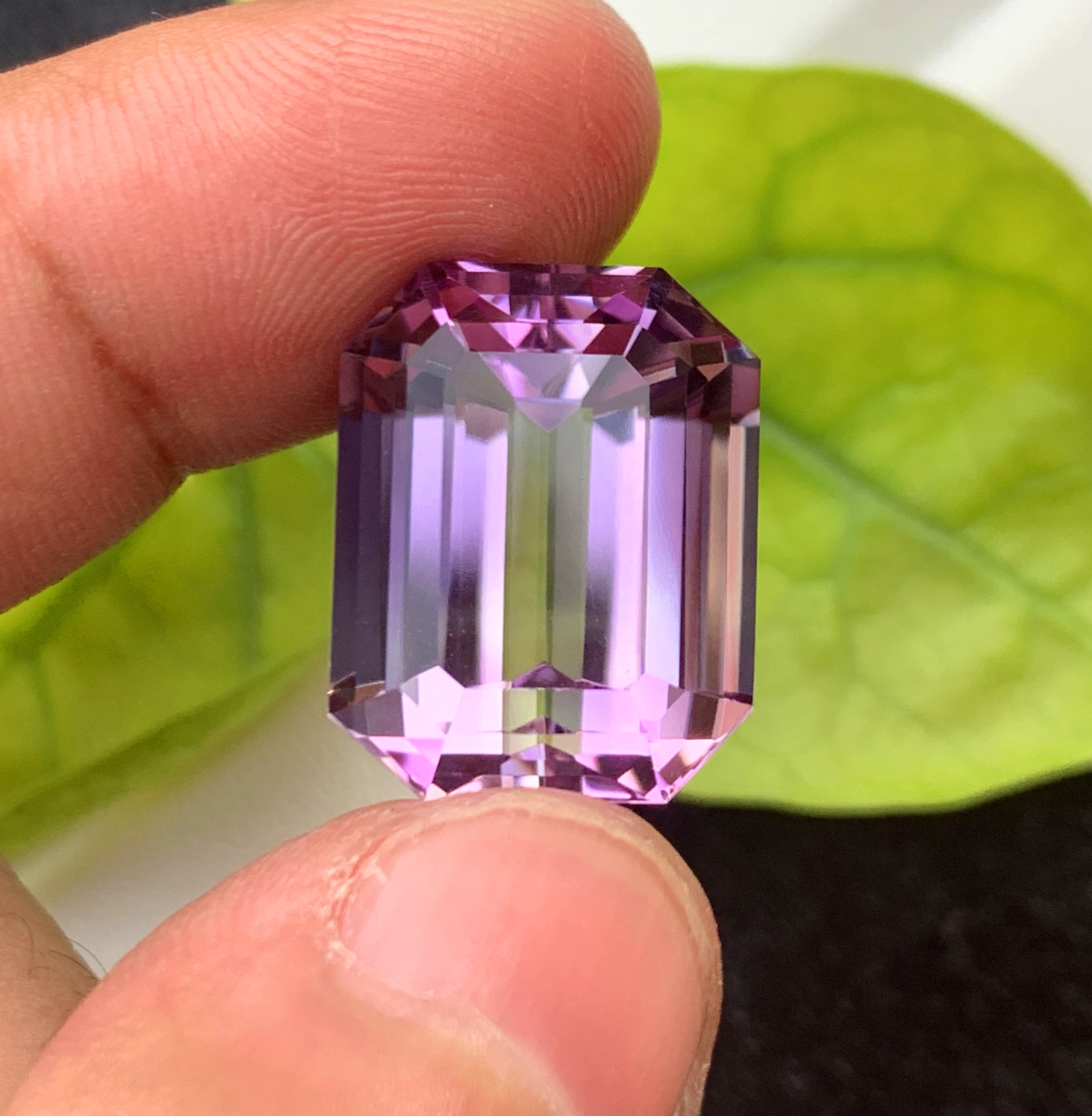 Octagon Cut Purple Amethyst Gemstone, Loose Gemstone - 21.45 CT