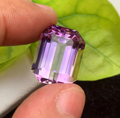 Octagon Cut Purple Amethyst Gemstone, Loose Gemstone - 21.45 CT