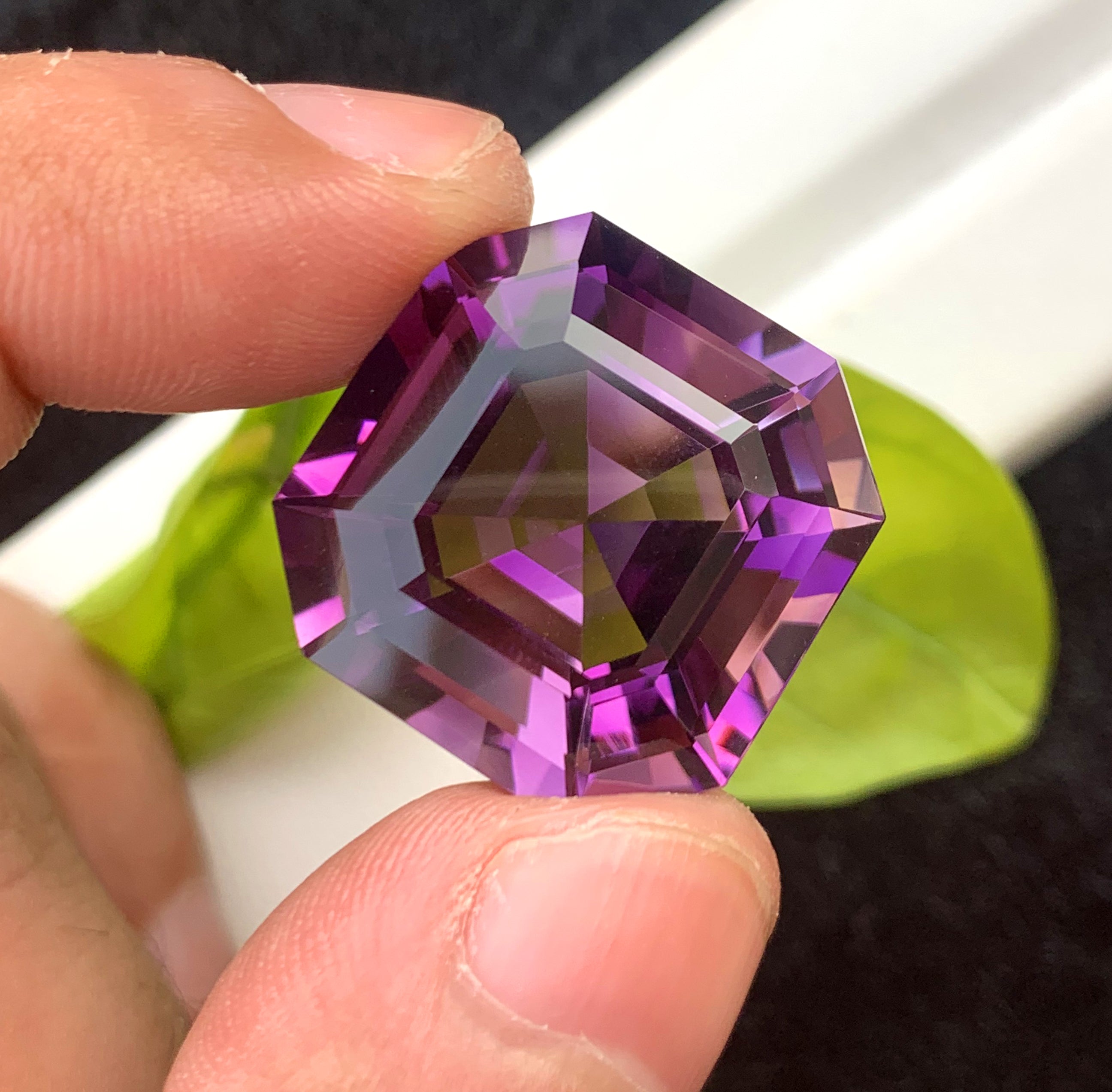 Asscher Cut Purple Amethyst Gemstone, Loose Gemstone - 39.25 CT