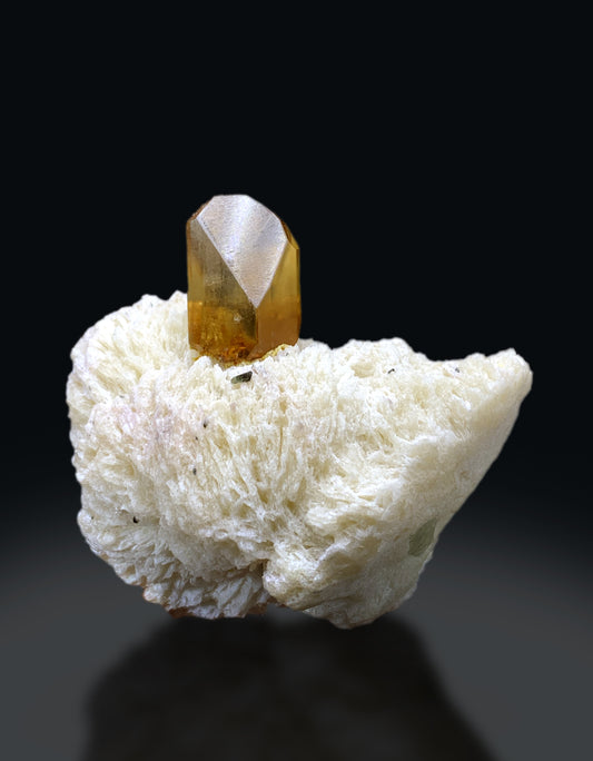 Topaz Crystal on albite from Pakistan - 248 gram