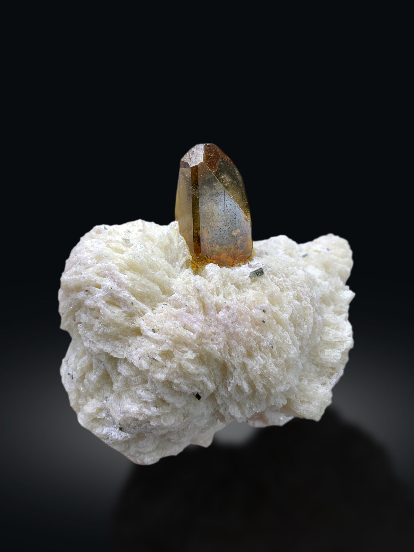 Topaz Crystal on albite from Pakistan - 248 gram