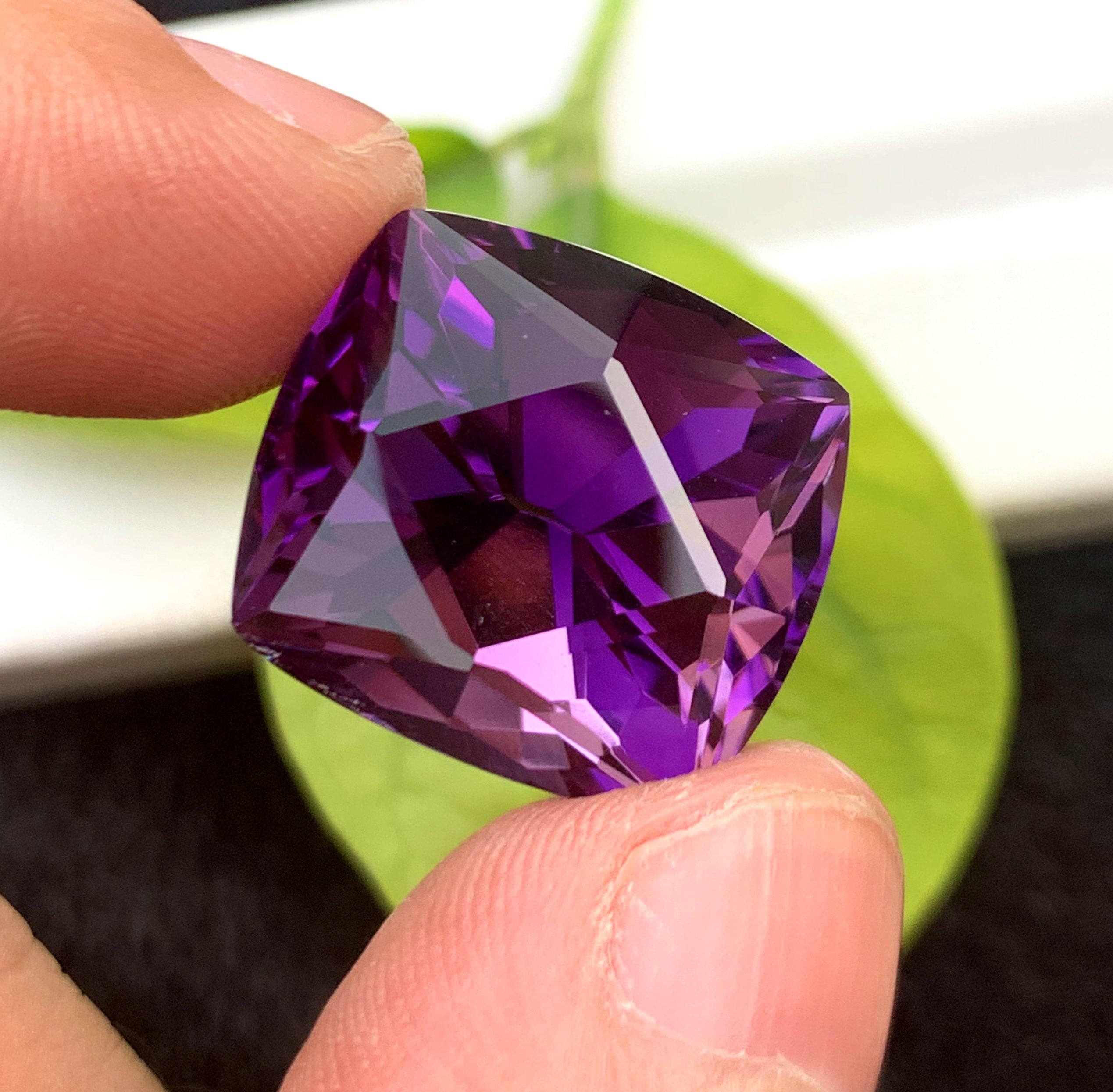 Fancy Cut Purple Amethyst Gemstone, Loose Gemstone - 27.85 CT