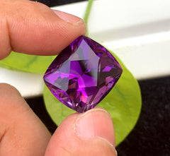 Fancy Cut Purple Amethyst Gemstone, Loose Gemstone - 27.85 CT