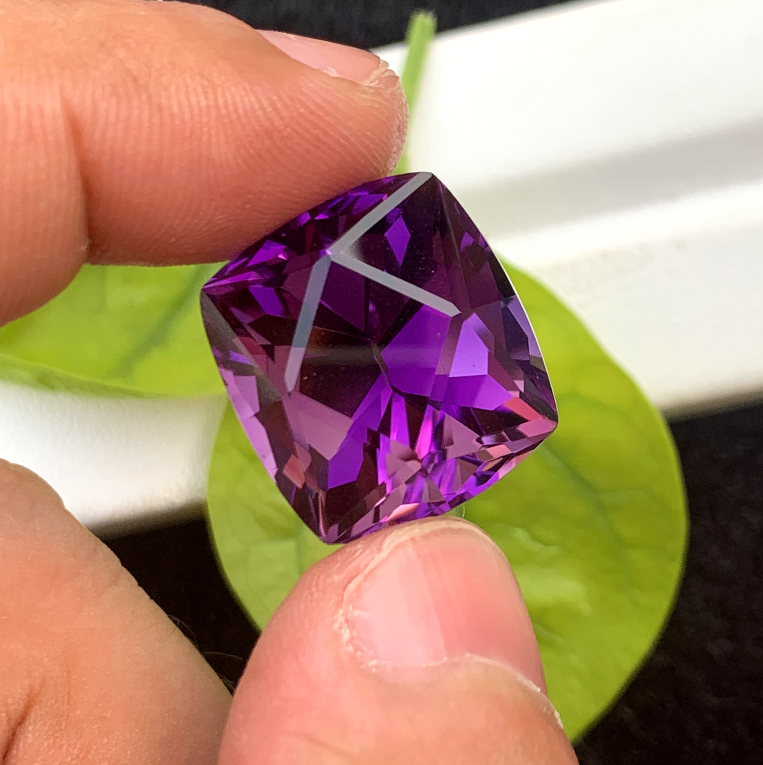 Fancy Cut Purple Amethyst Gemstone, Loose Gemstone - 27.85 CT