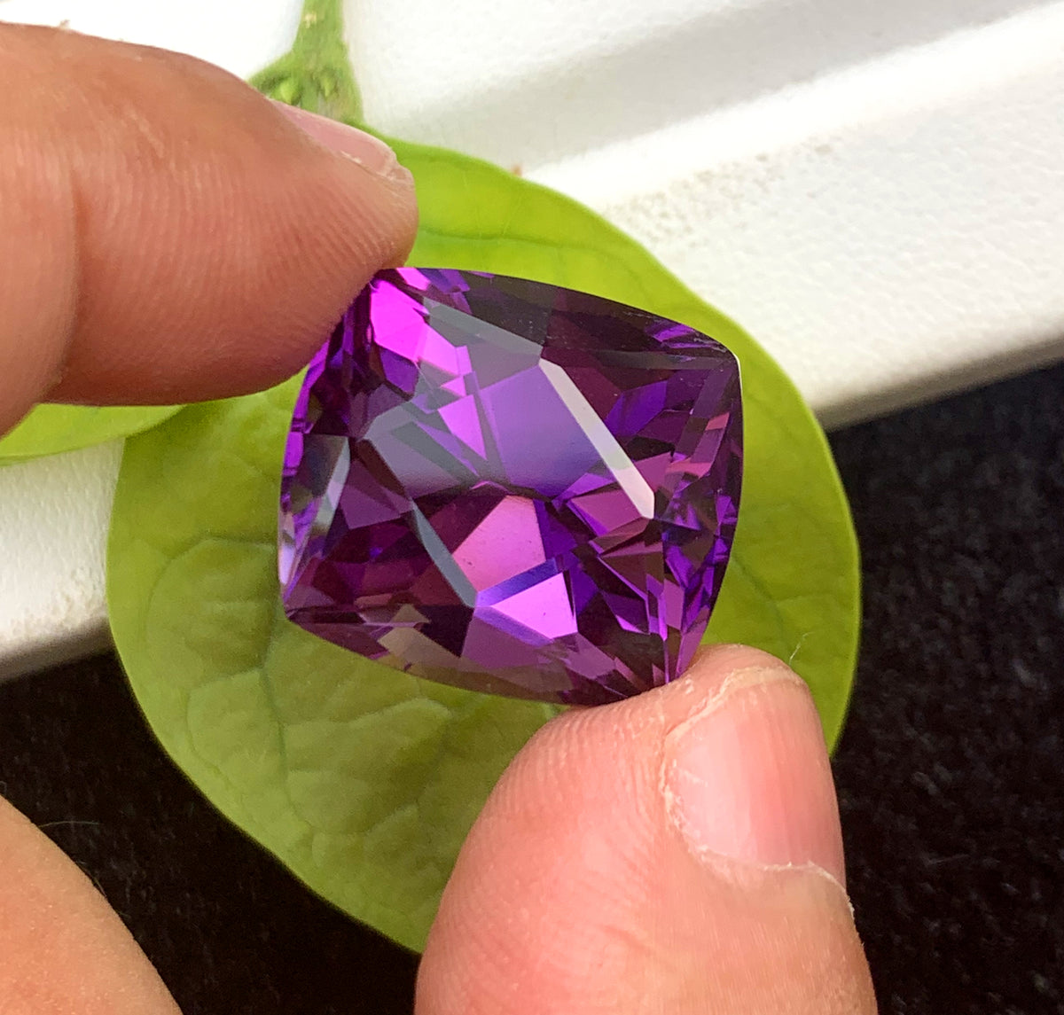 Fancy Cut Purple Amethyst Gemstone, Loose Gemstone - 27.85 CT