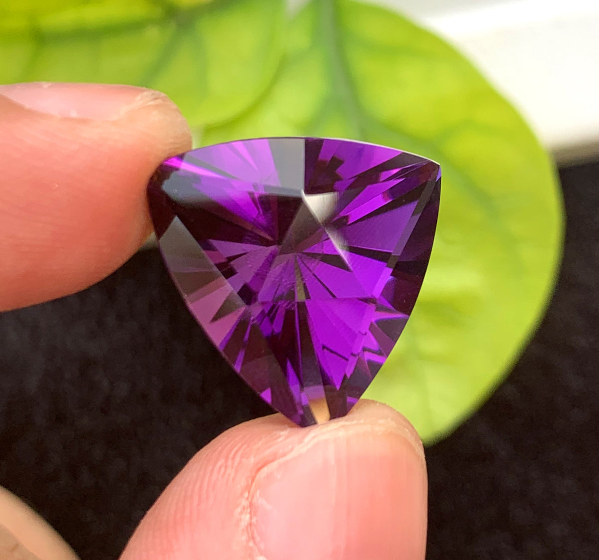 Triangle Shape Purple Amethyst Gemstone, Loose Gemstone, Amethyst Faceted Cut Stone for Jewelry Making, Gemstone Jewelry - 15 CT