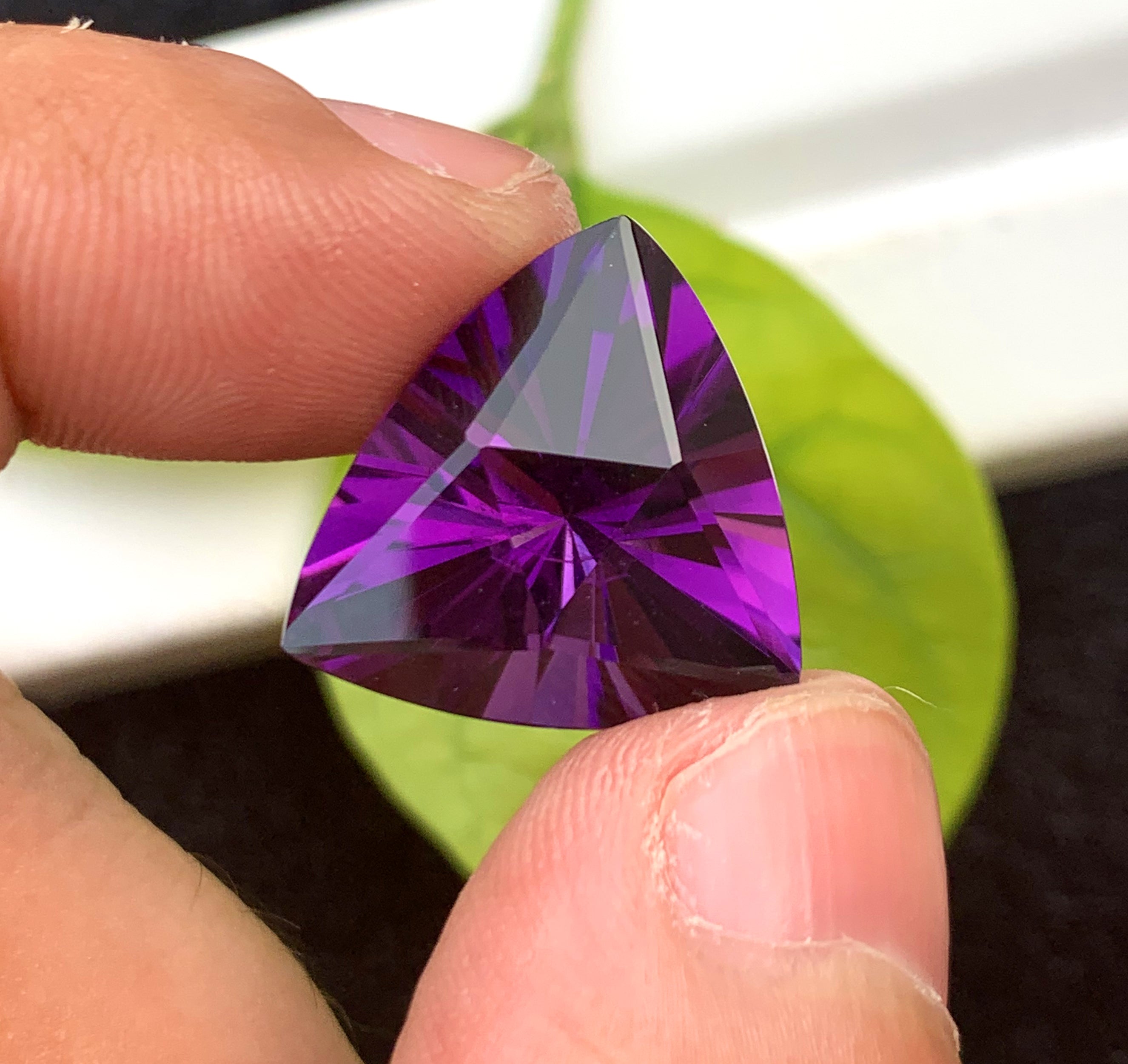 Triangle Shape Purple Amethyst Gemstone, Loose Gemstone, Amethyst Faceted Cut Stone for Jewelry Making, Gemstone Jewelry - 15 CT