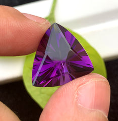 Triangle Shape Purple Amethyst Gemstone, Loose Gemstone, Amethyst Faceted Cut Stone for Jewelry Making, Gemstone Jewelry - 15 CT