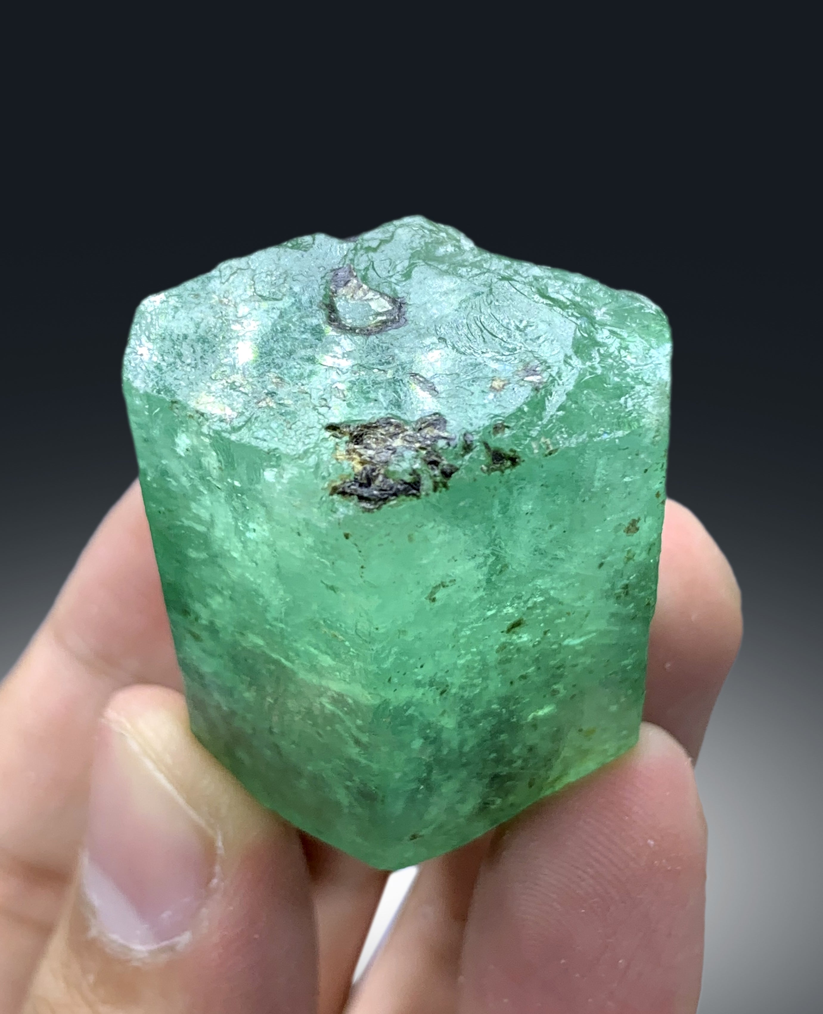 Natural Green color Emerald Crystal from Chitral Pakistan - 52 gram