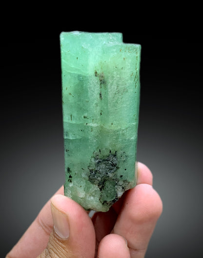 Exceptional Lush Green Emerald Crystal from Chitral Pakistan - 134 gram