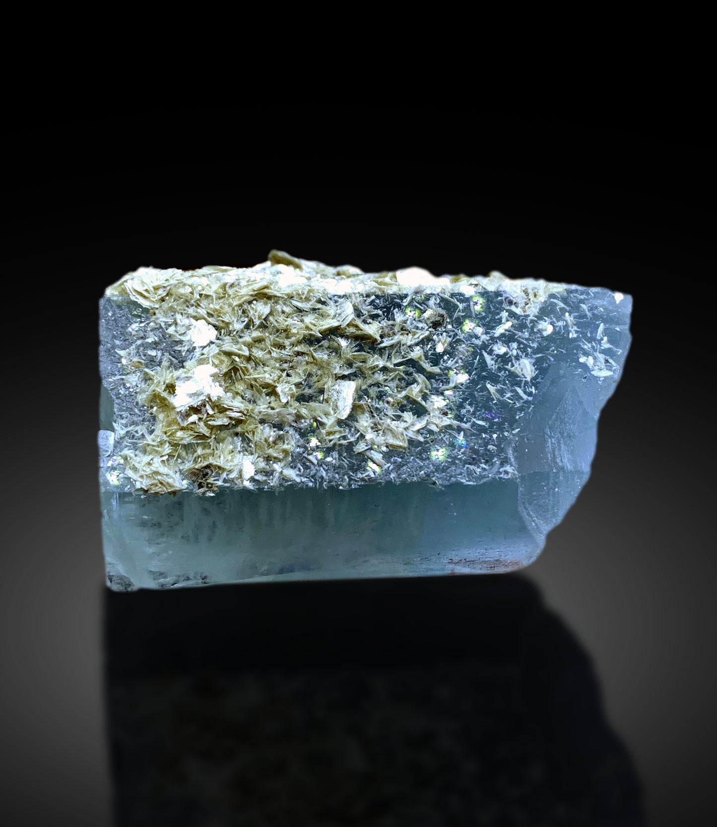 Sky Blue Aquamarine with Mica from Nagar valley Pakistan - 234 gram