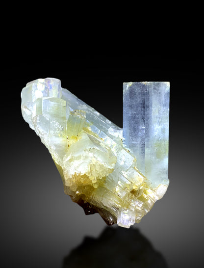 Sky Blue Aquamarine Cluster from Pakistan - 98 gram