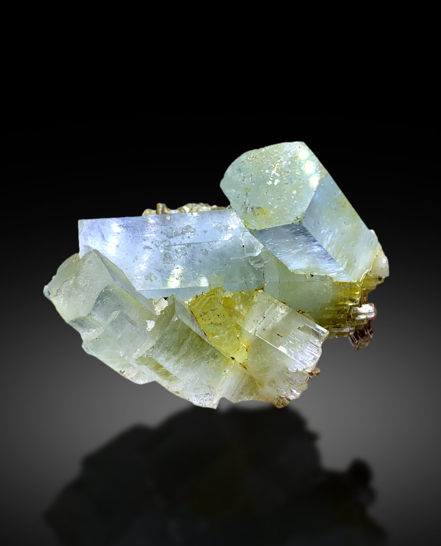 Sky Blue Aquamarine Cluster from Pakistan - 98 gram