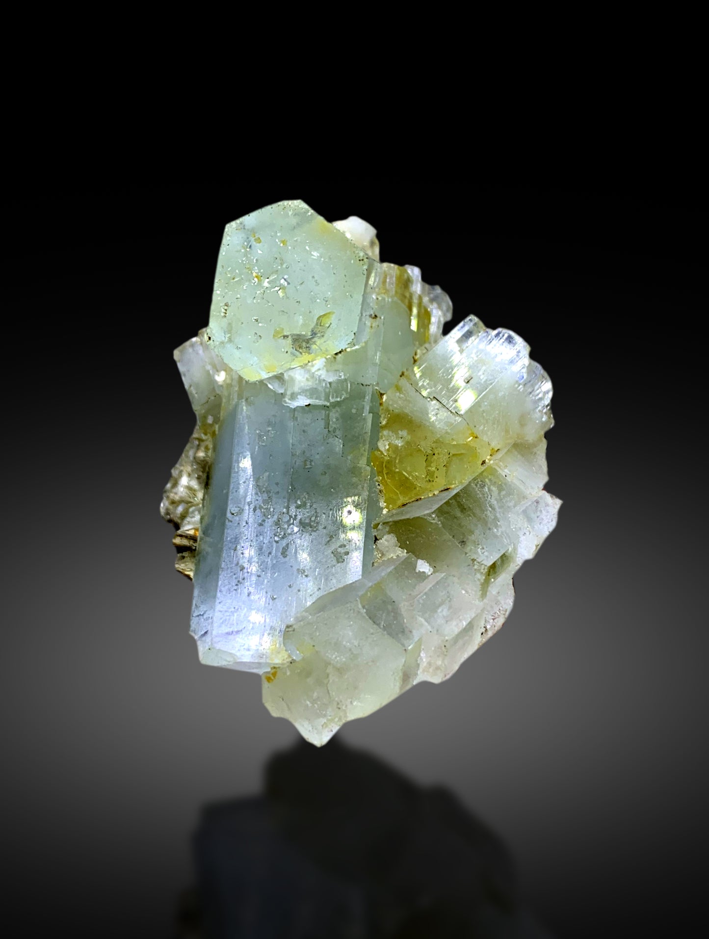 Sky Blue Aquamarine Cluster from Pakistan - 98 gram