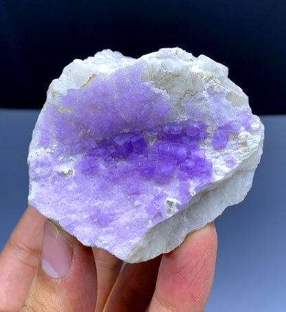 Purple Apatite Cluster on Matrix from Afghanistan - 140 gram