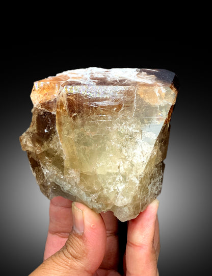 Natural Terminated Sherry Color Topaz Crystal, Topaz Specimen, Raw Mineral, Topaz from Skardu Pakistan - 600 gram
