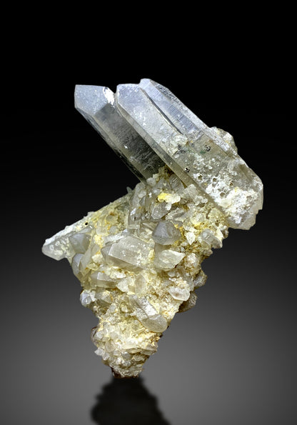 Quartz Crystal Cluster from Pakistan – Natural Raw Stone for Collection - 442 gram