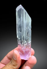 Bicolor Kunzite crystal from Afghanistan, 70 gram