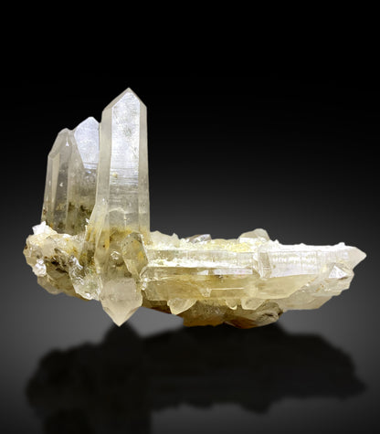 Quartz Crystal Cluster from Pakistan – Natural Raw Stone for Collection - 442 gram