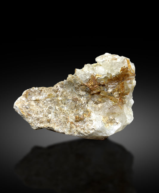 Rare Sagenite Rutile on Quartz from Skardu Pakistan - 442 gram