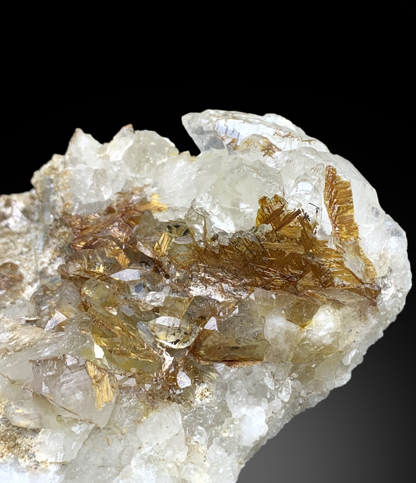 Rare Sagenite Rutile on Quartz from Skardu Pakistan - 442 gram