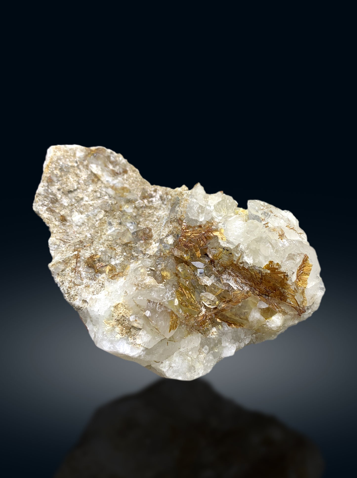 Rare Sagenite Rutile on Quartz from Skardu Pakistan - 442 gram