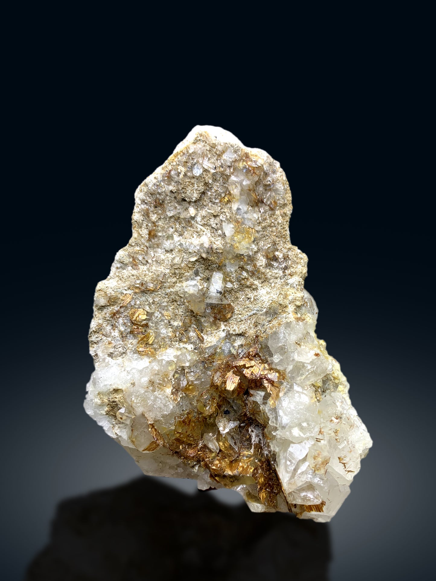 Rare Sagenite Rutile on Quartz from Skardu Pakistan - 442 gram