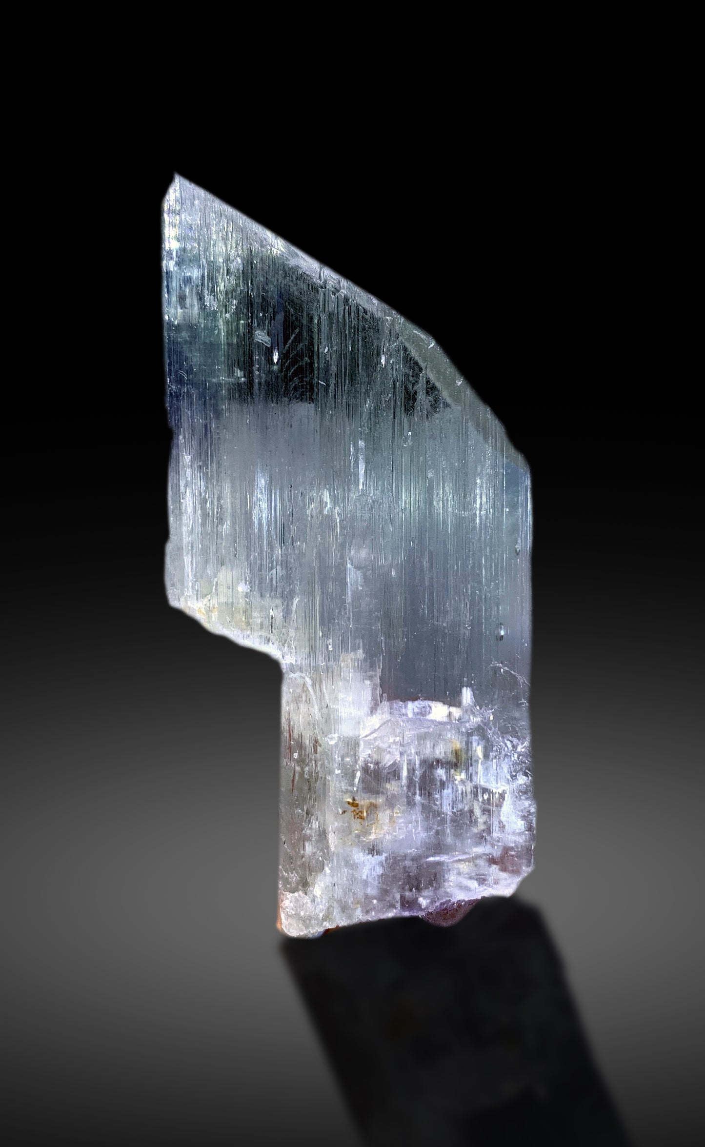 Purple Blue Transparent Kunzite Crystal from Afghanistan - 157 gram