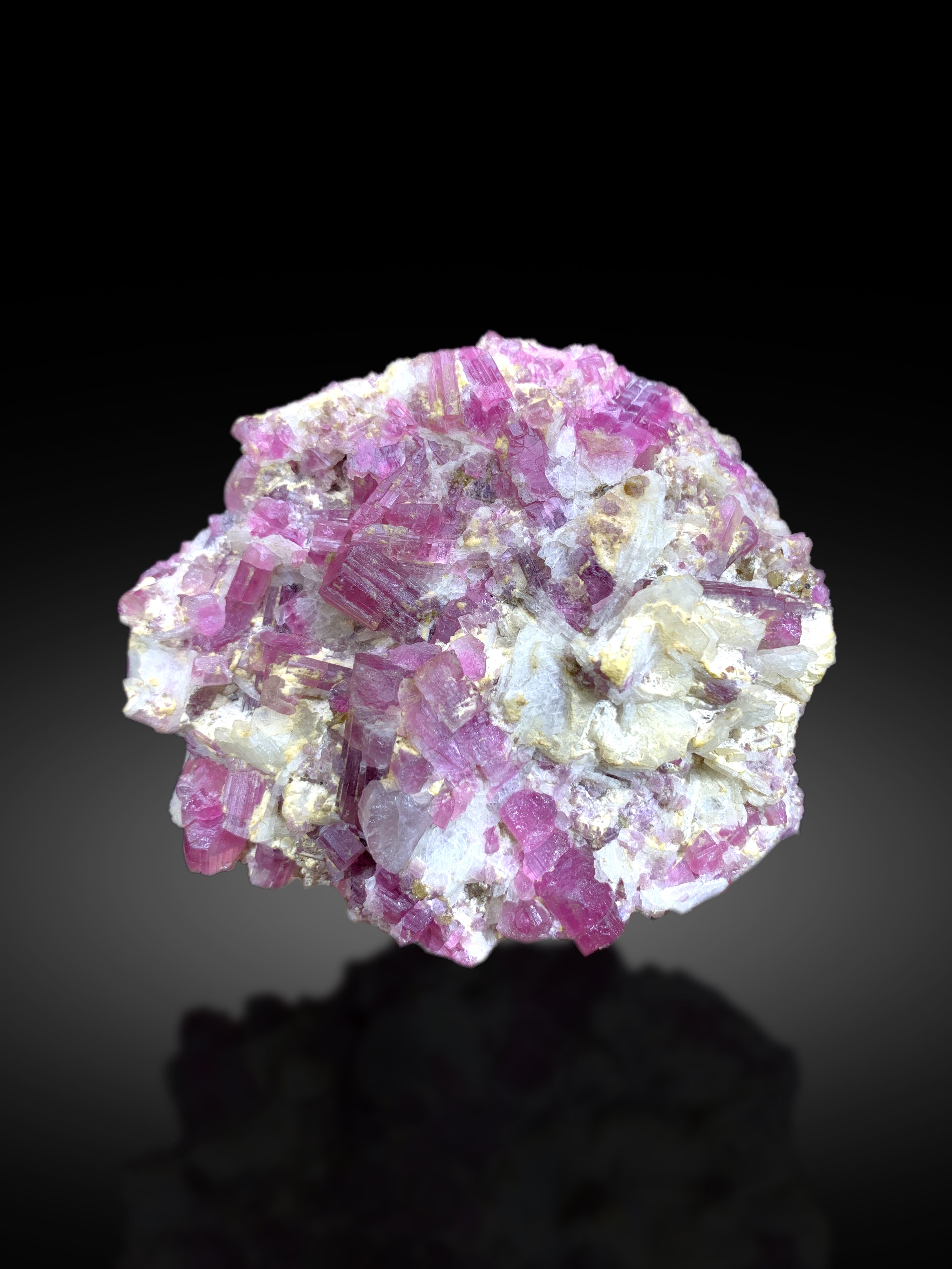 Natural Pink Color Tourmaline Cluster on Matrix from Afghanistan - 420 gram