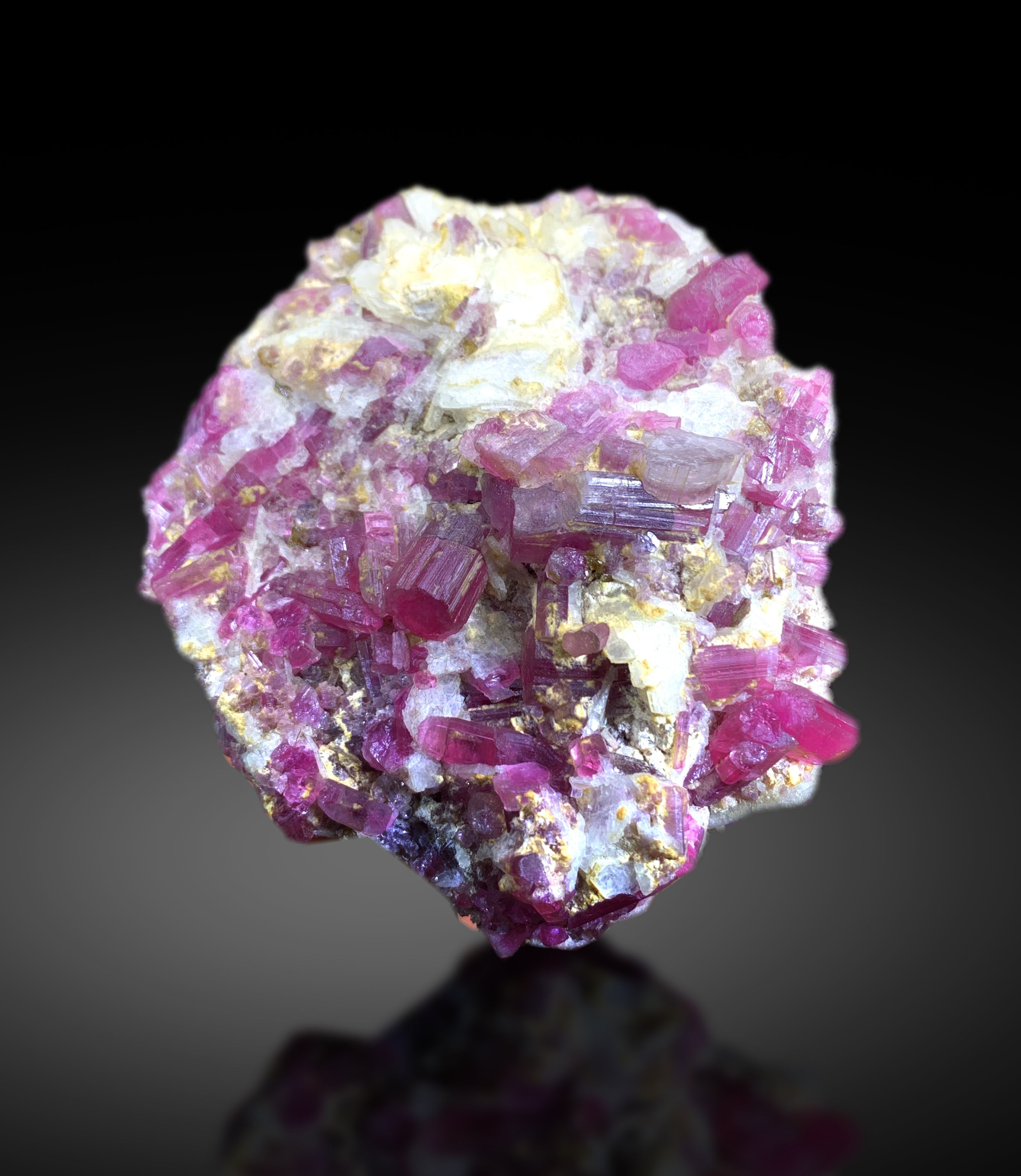 Natural Pink Color Tourmaline Cluster on Matrix from Afghanistan - 420 gram