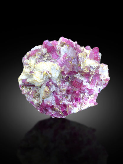 Natural Pink Color Tourmaline Cluster on Matrix from Afghanistan - 420 gram