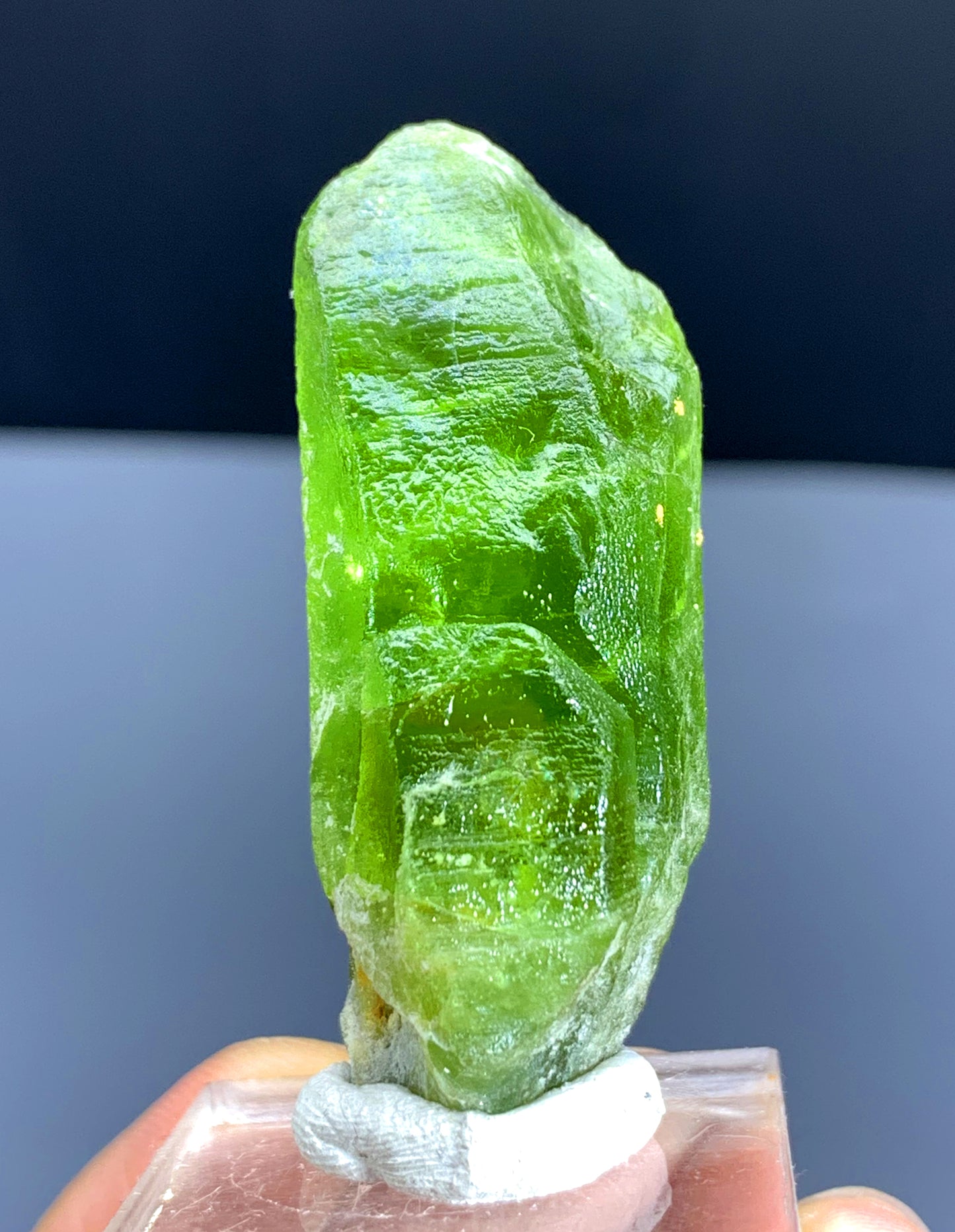 Green Peridot Crystal from Supat valley Pakistan - 25 gram