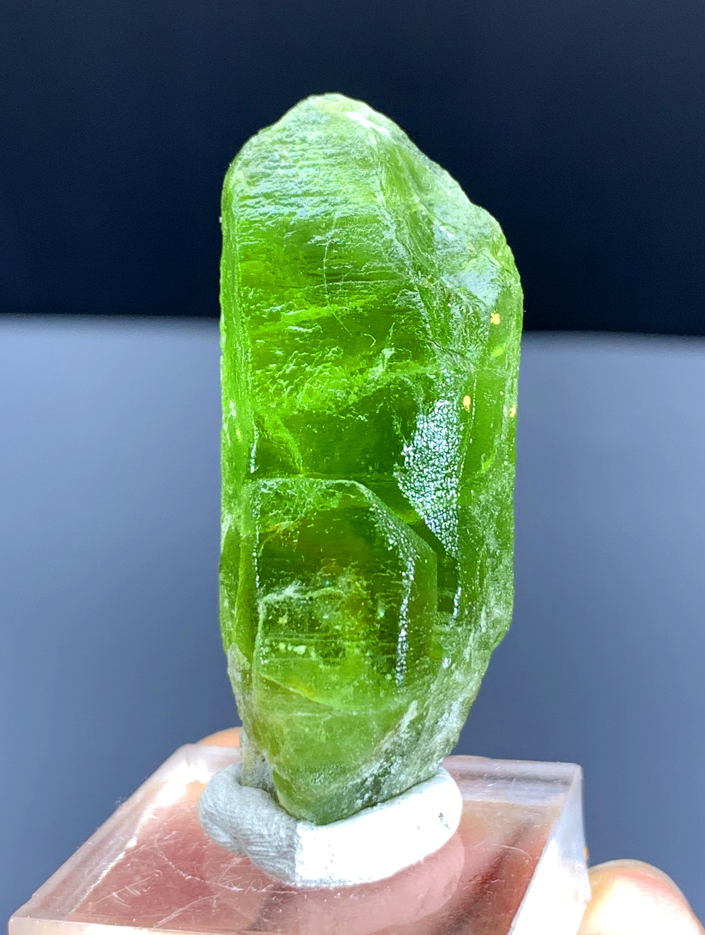 Green Peridot Crystal from Supat valley Pakistan - 25 gram