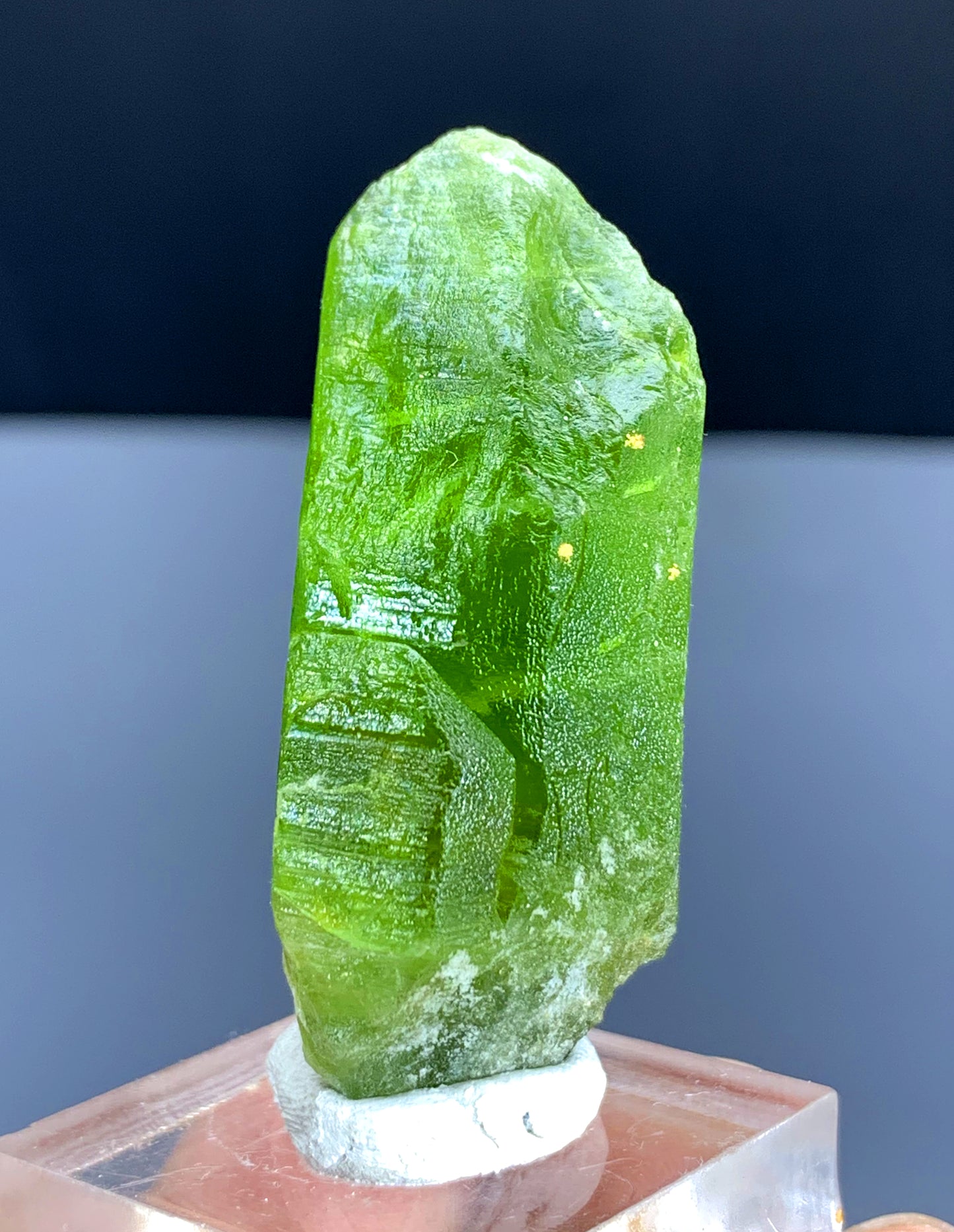 Green Peridot Crystal from Supat valley Pakistan - 25 gram